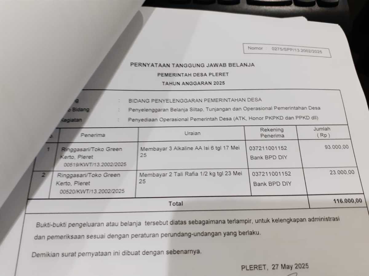 Verifikasi pengajuan spp untuk membayar belanja batre alkaline dan tali rafia Verifikasi pengajuan spp untuk membayar belanja batre alkaline dan tali rafia