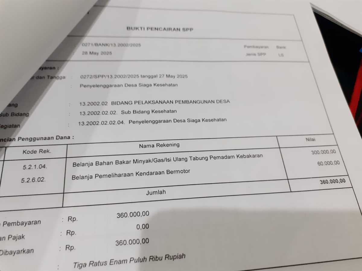 Verifikasi pengajuan spp untuk membayar belanja bahan bakar minyak dan gas Verifikasi pengajuan spp untuk membayar belanja bahan bakar minyak dan gas
