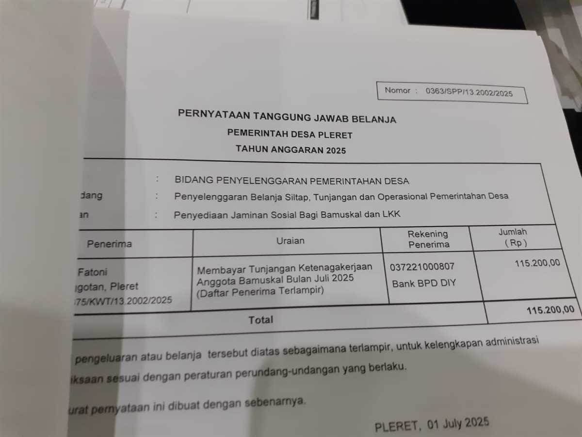 Verifikasi Pengajuan SPP pada kegiatan Jaminan sosial bagi bamuskal Verifikasi Pengajuan SPP pada kegiatan Jaminan sosial bagi bamuskal