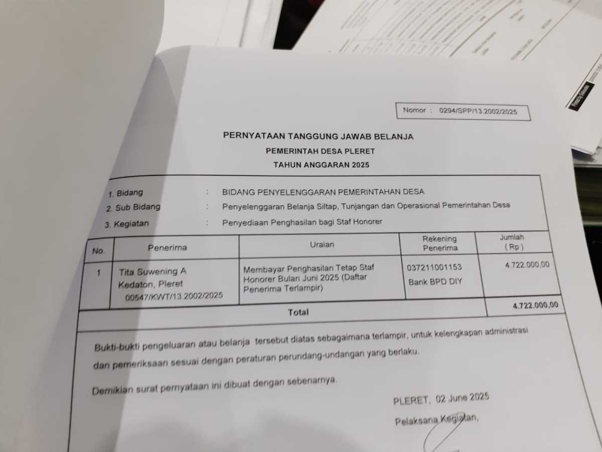 Verifikasi Pengajuan SPP pada kegiatan pebnghasilan tetap staf honorer Verifikasi Pengajuan SPP pada kegiatan pebnghasilan tetap staf honorer