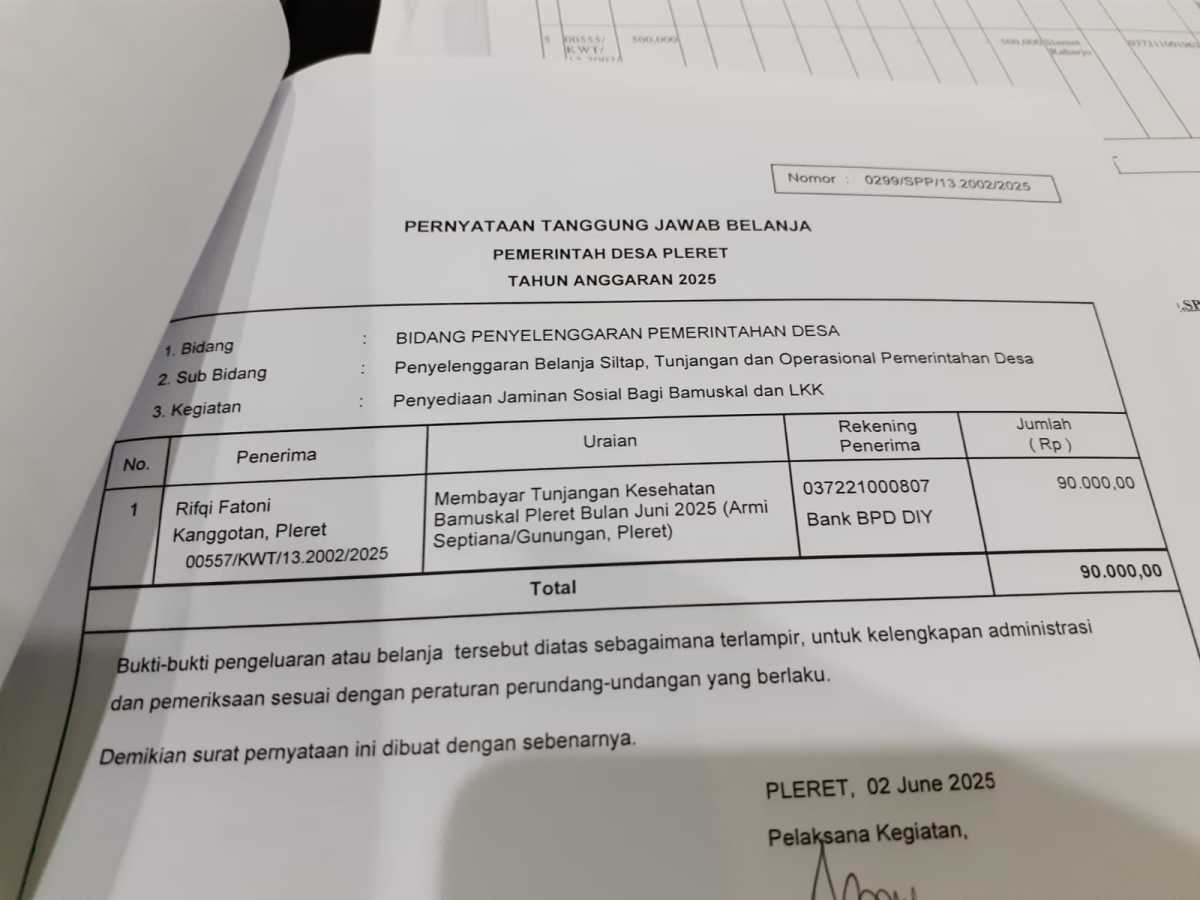 Verifikasi pengajuan spp pada kegiatan penyediaan jaminan sosial bagi bamuskal Verifikasi pengajuan spp pada kegiatan penyediaan jaminan sosial bagi bamuskal
