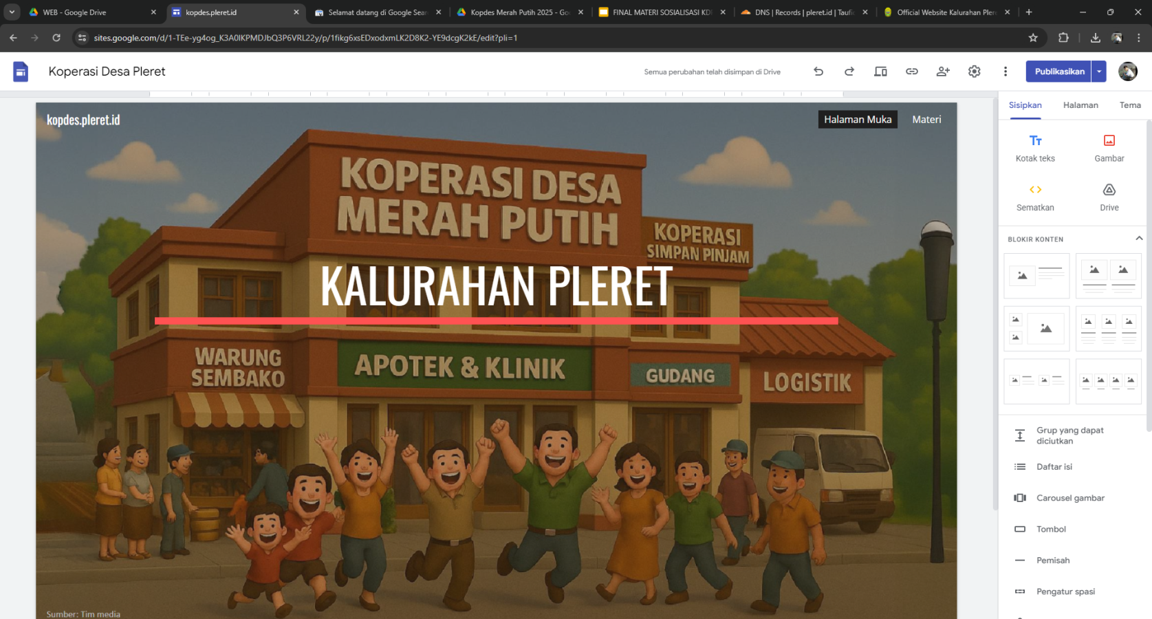 Membuat website koperasi desa merah putih pleret untuk keperluan sosialisasi Membuat website koperasi desa merah putih pleret untuk keperluan sosialisasi