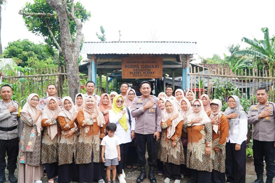 Kunjungan Tim Asistensi Ditbinmas Polda DIY ke KWT Puspa Gemari Kedaton